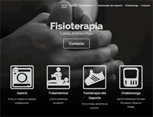 Tablet Screenshot of fisioterapiacarlosjimenezmata.com